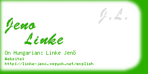 jeno linke business card